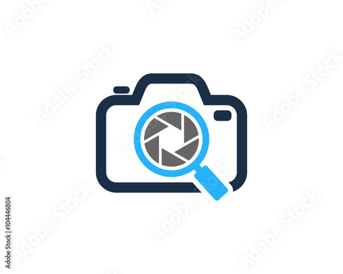 Camera Search Photography Logo Design Template