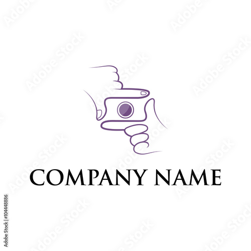 abstract logo hand camera