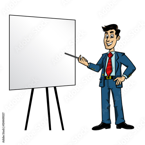 Businessman sales vector illustration