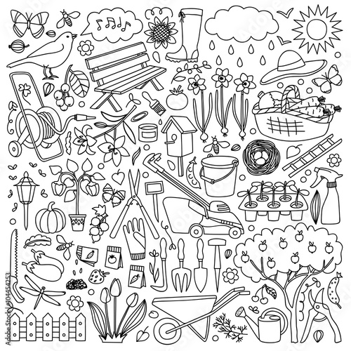 Garden doodle set