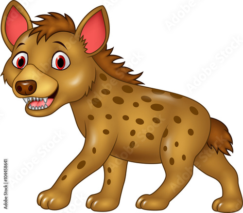 Cartoon funny hyena 