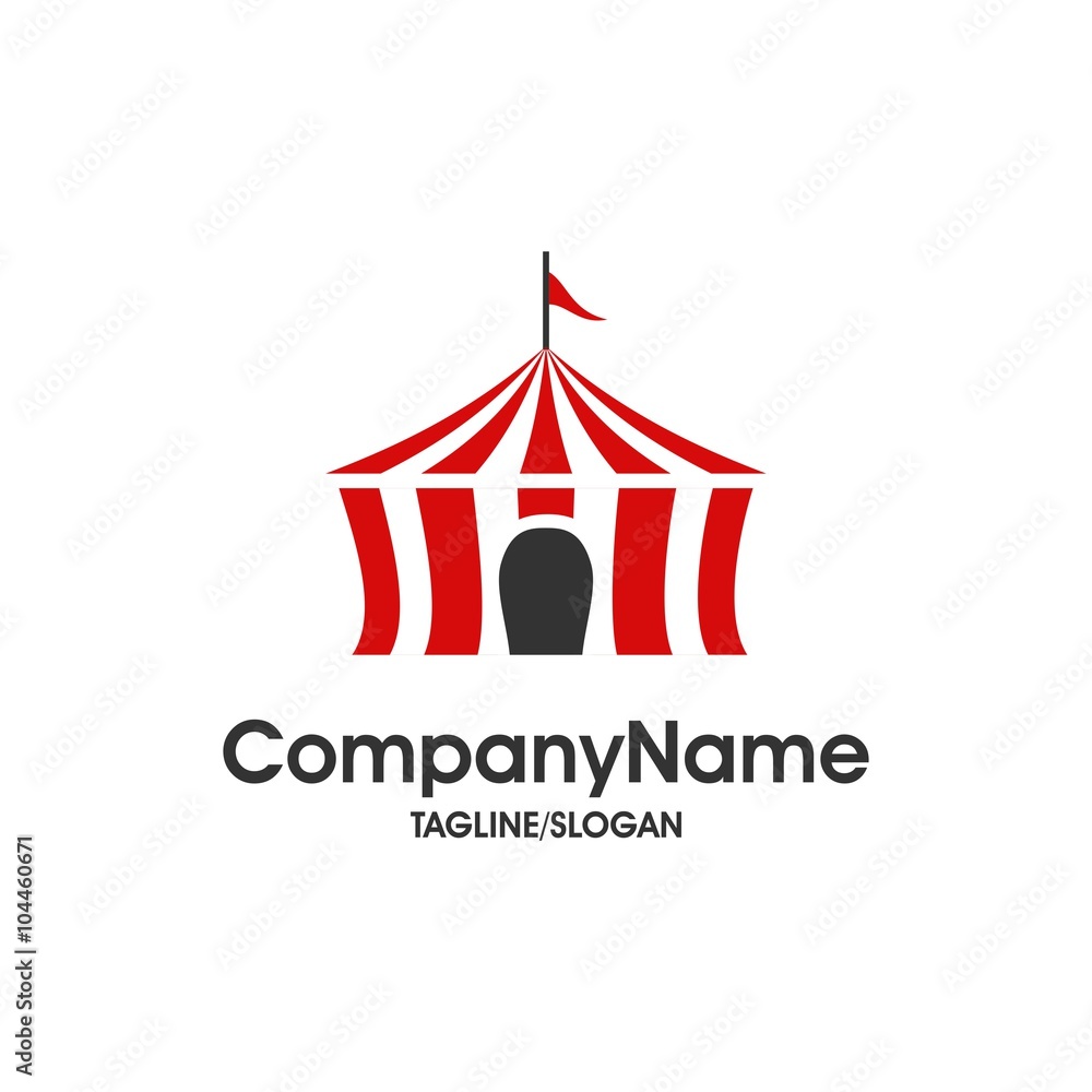 circus tent logo icon Vector circus tent logo icon Vector