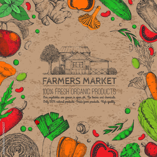 Farmers food design template