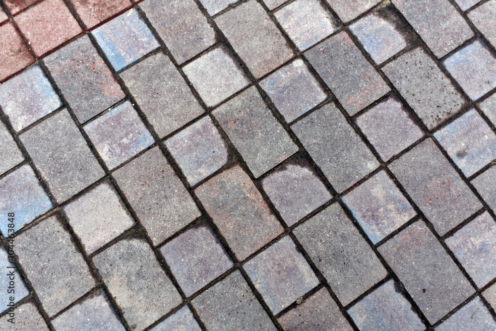Color pedestrian pavement texture. Color pedestrian pavement texture.