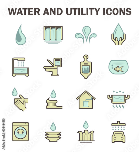 Water icon sets
