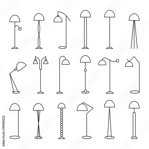 Outline floor lamp Set