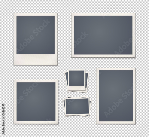 Set of vintage photo frames.