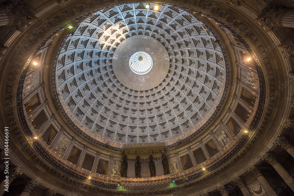 Basilica of San Fracesco di Paola Pantheon style dome, Naples