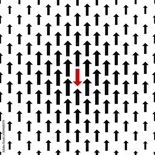 Seamless arrow pattern of resistance