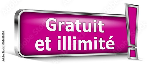 Gratuit et illimité sur panneau rose