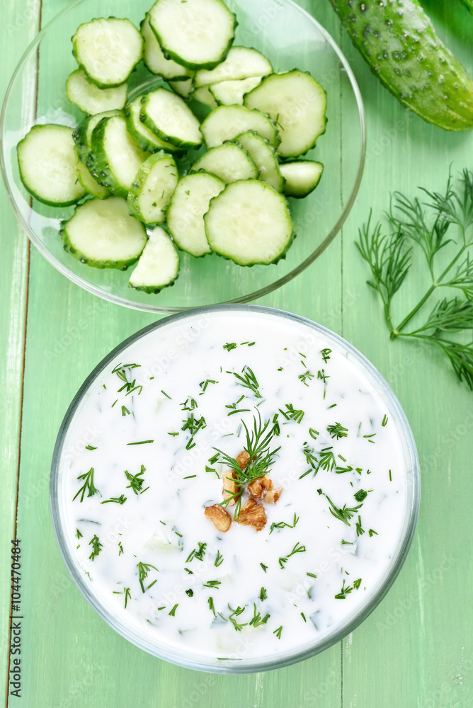 Summer soup Tarator Summer soup Tarator