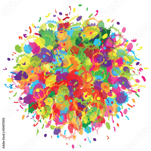 Happy Holi colourful background.