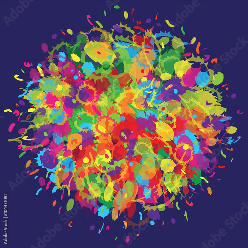 Happy Holi colourful background.