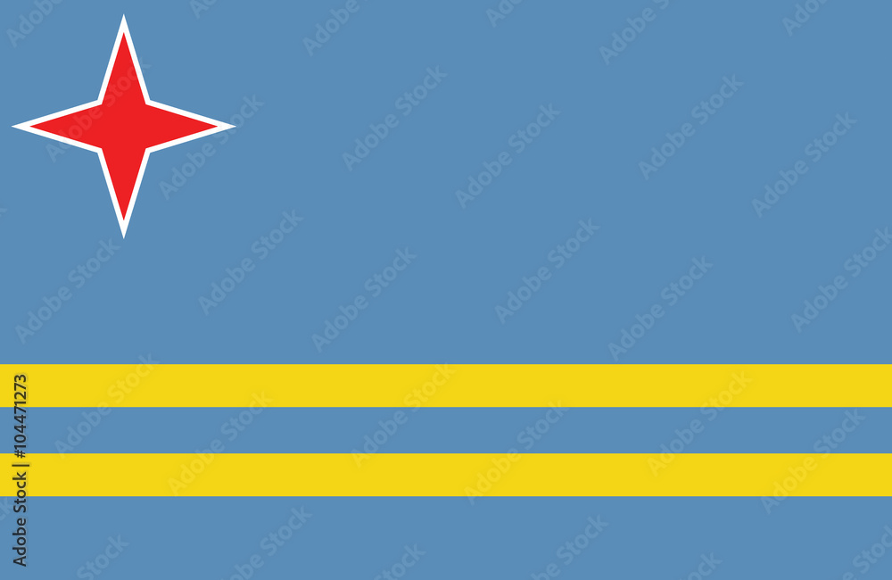 Aruba flag. Aruba flag.