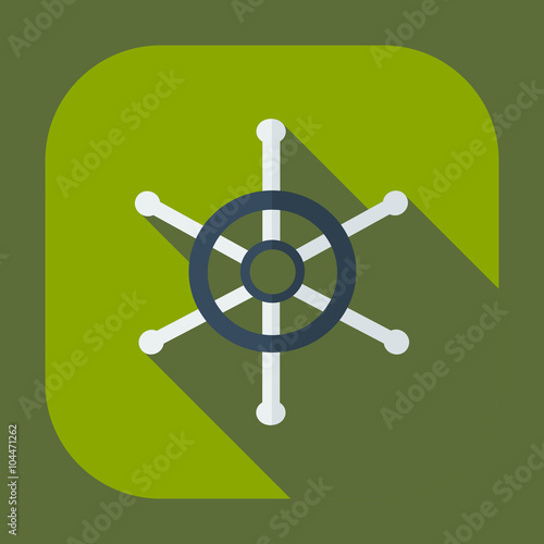 Flat modern design with shadow icons wheel