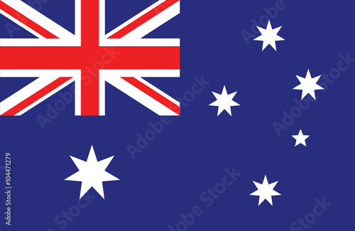 Australian flag. photo