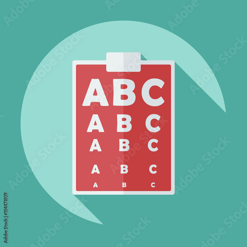 Flat modern design with shadow icon optics