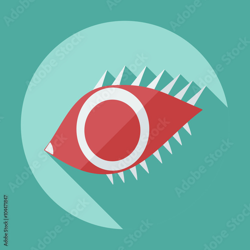 Flat modern design with shadow icon optics