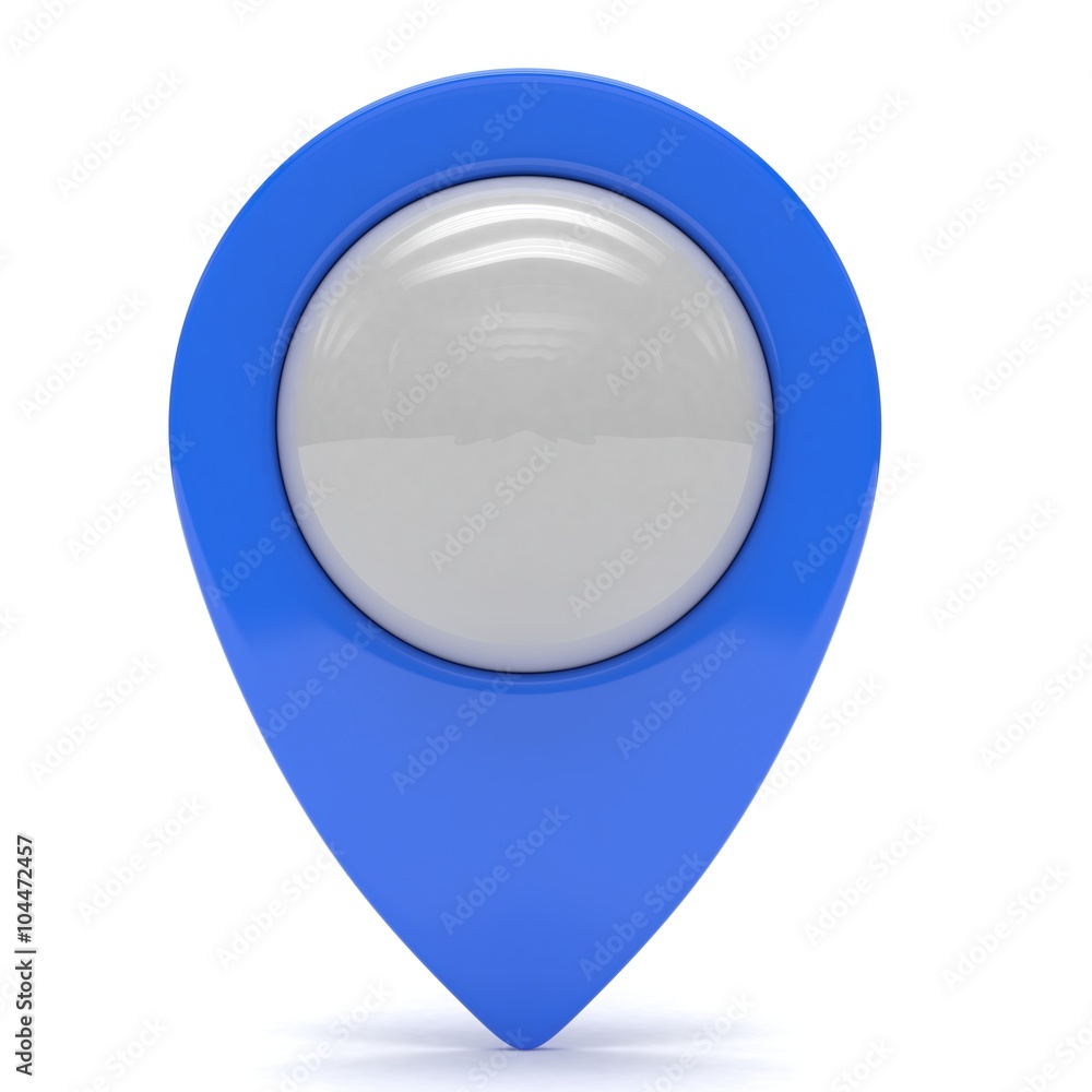 blue map pointer isolated blue map pointer isolated