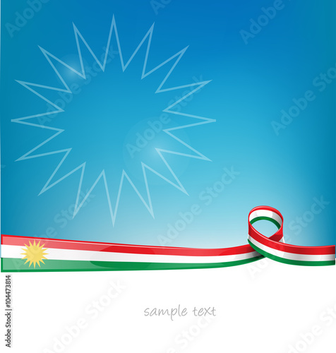 Kurdistan lag on background