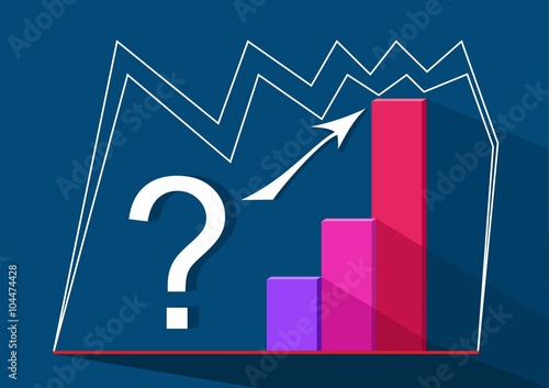 Business infographics . Question mark. Vector.