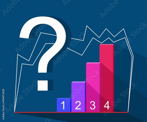Business infographics . Question mark. Vector.