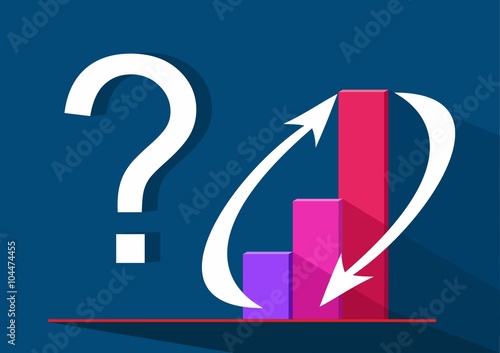Business infographics . Question mark. Vector.