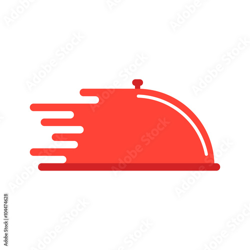 red dish like food delivery