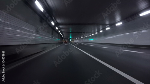 Wallpaper Mural Driver view through the Kasumigaseki tunnel underneath central Tokyo. Torontodigital.ca