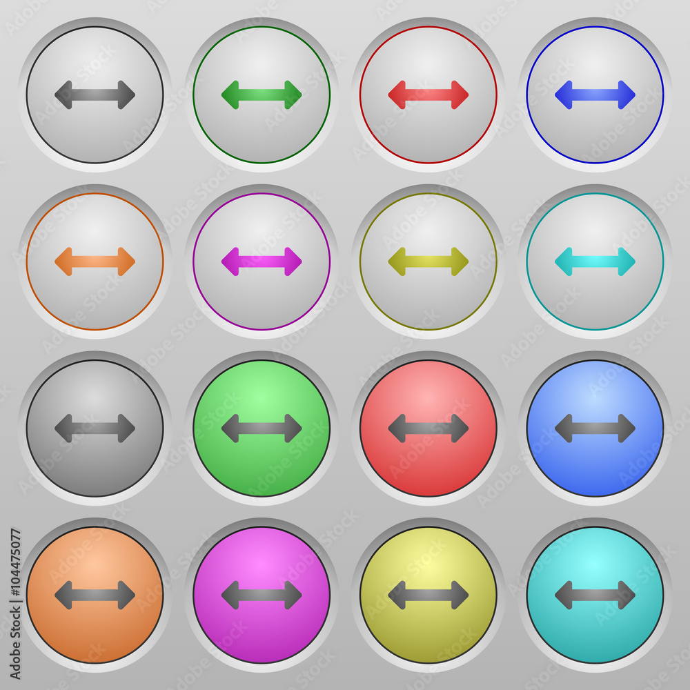 Resize horizontal plastic sunk buttons Resize horizontal plastic sunk buttons