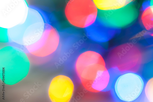 multicolor round blurred highlights