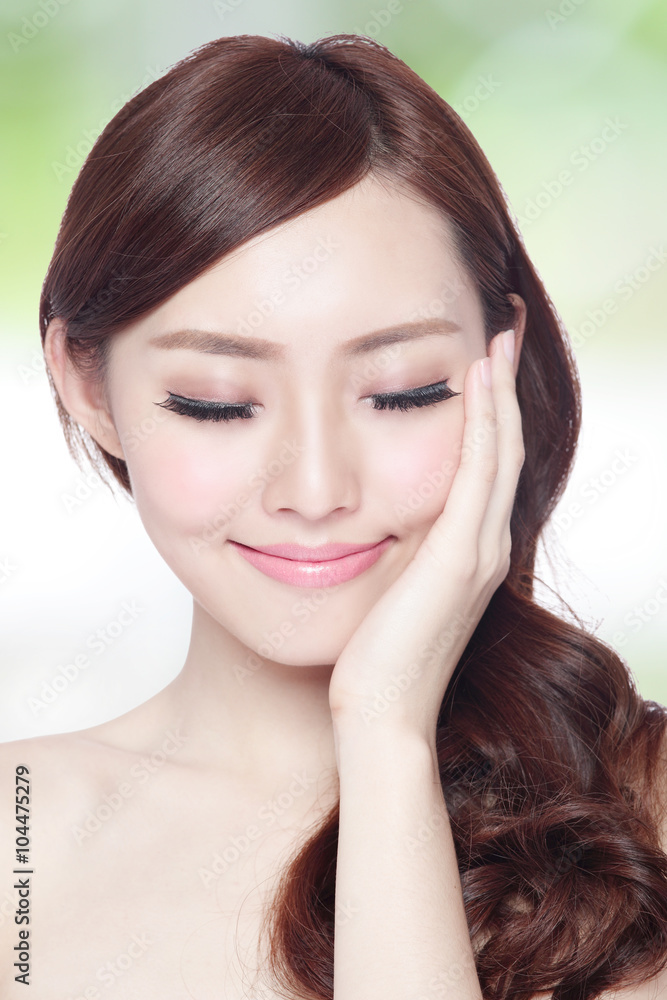 Beauty woman charming smile Beauty woman charming smile