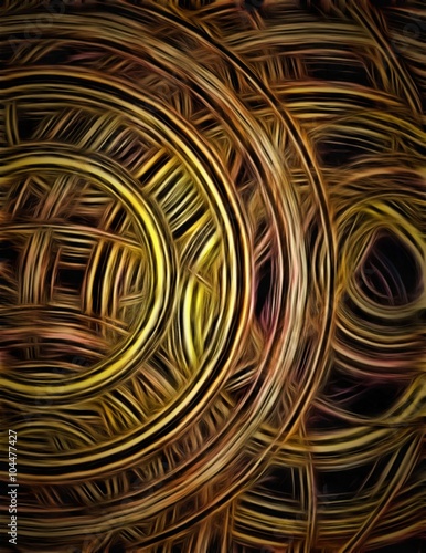 Circular Forms and Color Abstract