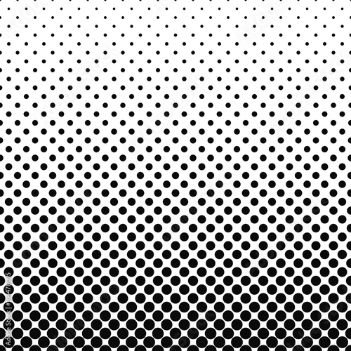 Repeating black white abstract circle pattern
