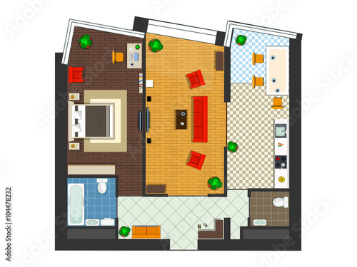 apartment top view