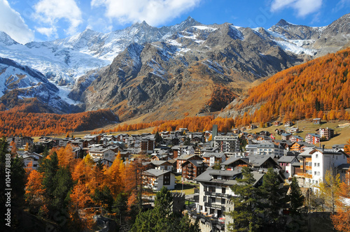 Konstfotografi Saas Fee in the swiss alps