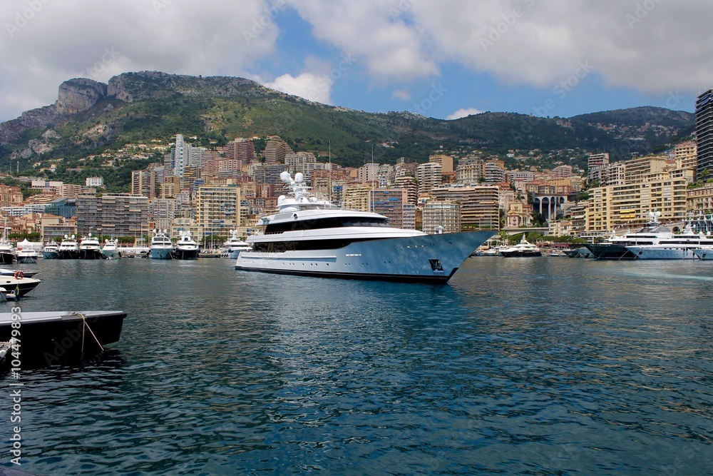 Scenic View of Beautiful Monte Carlo and Yacht Marina