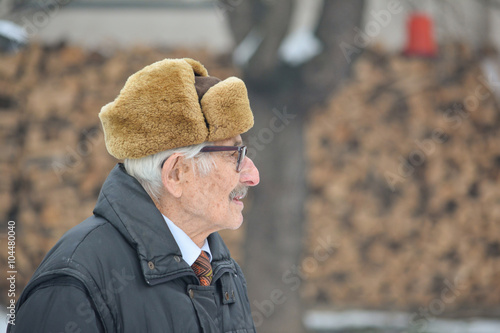 Senior and hearing aid