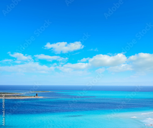 Fototapeta Naklejka Na Ścianę i Meble -  blue sky over Stintino sea