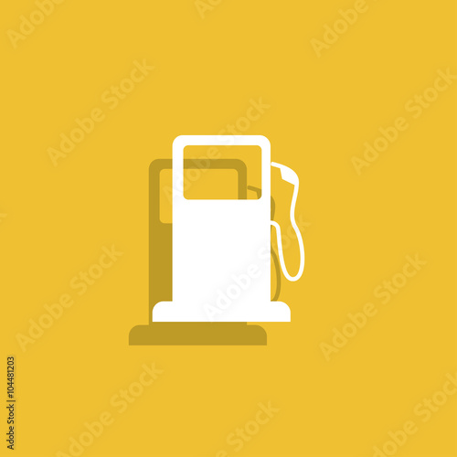 Gasoline pump nozzle sign. Gas station icon.