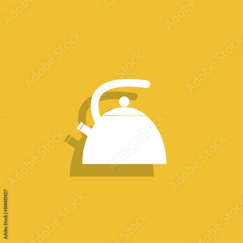 Kettle. Flat design style.