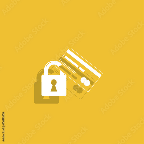 Credit Card Security icon . Vector  Eps 10.