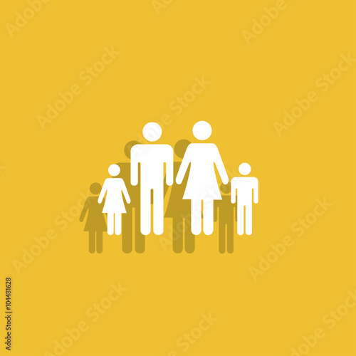 family icon. Flat design style eps 10.