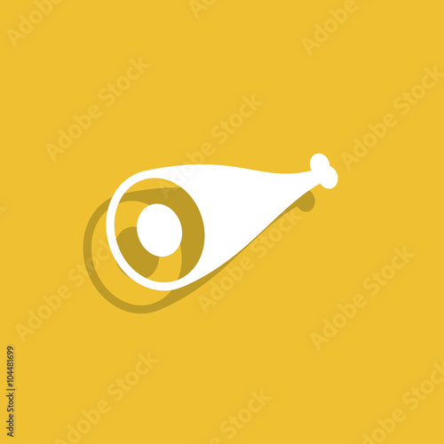 Meat icon. Flat design style.