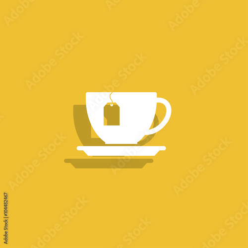 cup with tea bag icon