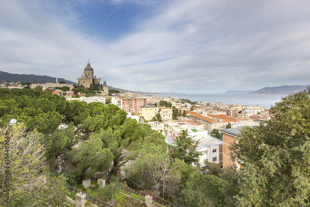 Panorama of Messina, Sicily, Italy