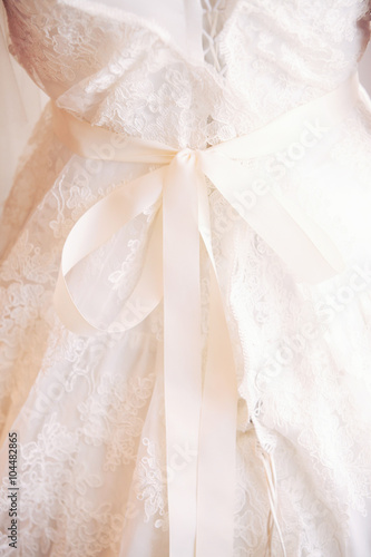 wedding dress of the bride