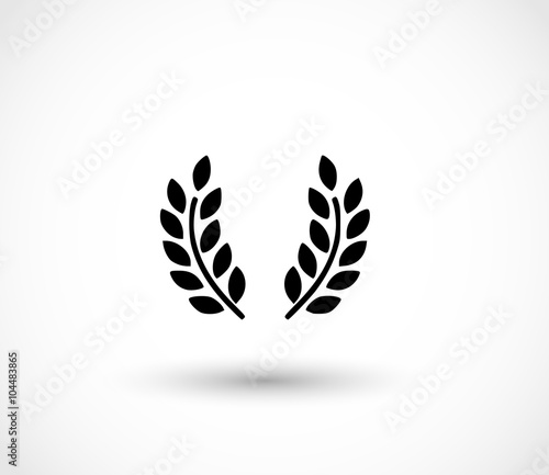 Laurel icon vector