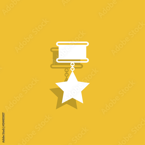 medal icon. Flat design style