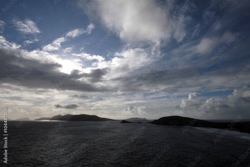 dark sky on Aran islands, view from Slea Head dirve, Ireland dark sky on Aran islands, view from Slea Head dirve, Ireland